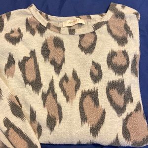 Alter’d State Cheetah Print Sweater, Size 1X